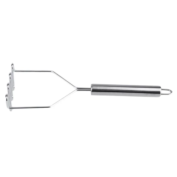 İnox Paslanmaz Metal Patates Ezici Püre Yapıcı 27 Cm - 4