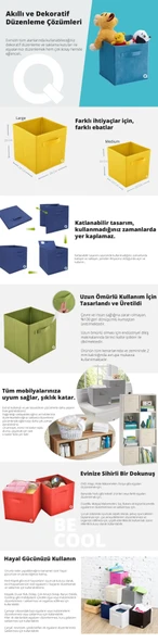 Çok Amaçlı Dolap İçi Düzenleyici Kutu - Mavi - 2