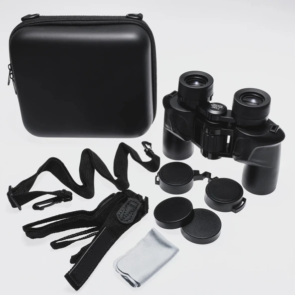 7x30 Profesyonel Su Geçirmez El Dürbünü 1000m/137m - Siyah ürün görseli