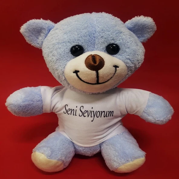 Mavi Seni Seviyorum Tişörtlü Ayı - 1