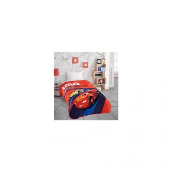 Özdilek Cars Racing Hero Disney Lisanslı Tek Kişilik Battaniye Kırmızı 150X200