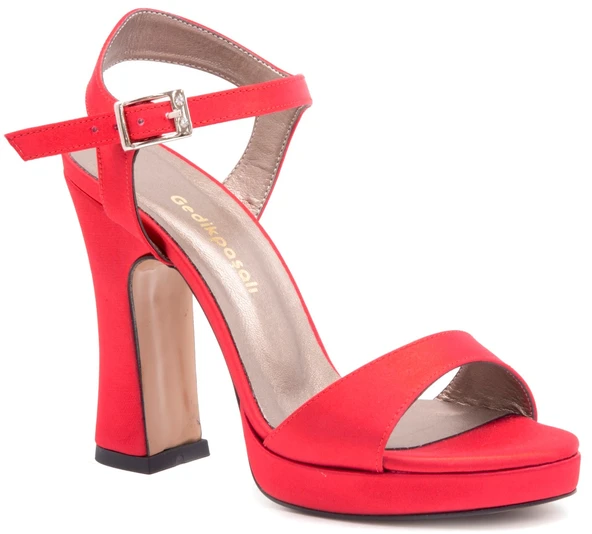 Gedikpaşalı Dn 21Y 501 Kırmızı Bayan Ayakkabı Abiye ürün görseli