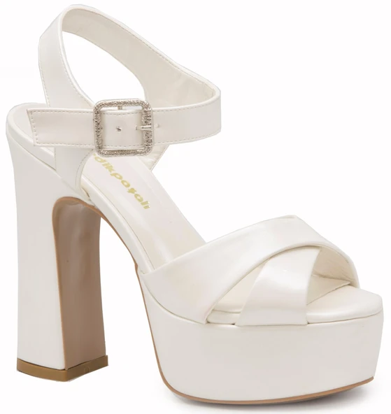 Gedikpaşalı Dn 21Y 700 Beyaz Bayan Ayakkabı Abiye ürün görseli