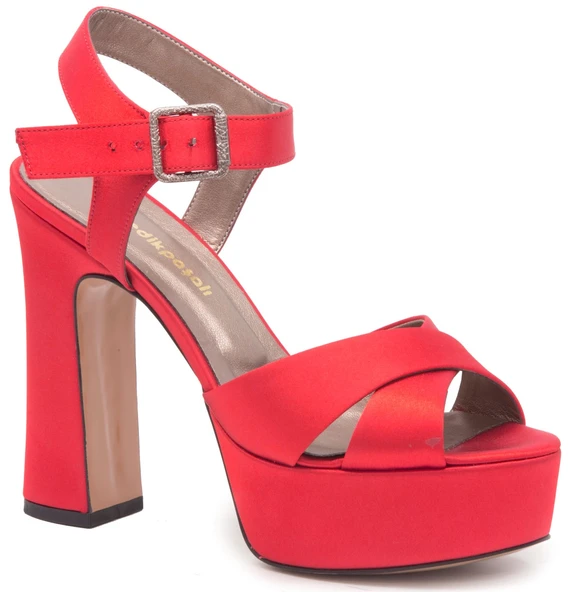 Gedikpaşalı Dn 21Y 700 Kırmızı Bayan Ayakkabı Abiye ürün görseli