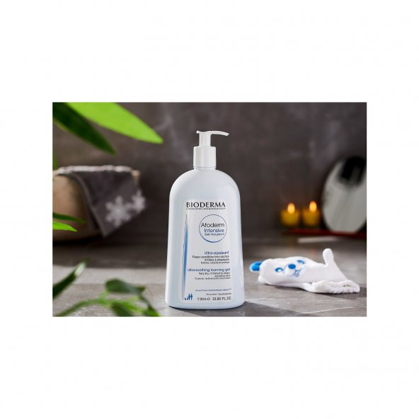 Bioderma Atoderm Intensive Foaming Gel 1000 ml Kuru ve Atopik Ciltler için Temizleyici Jel - 2