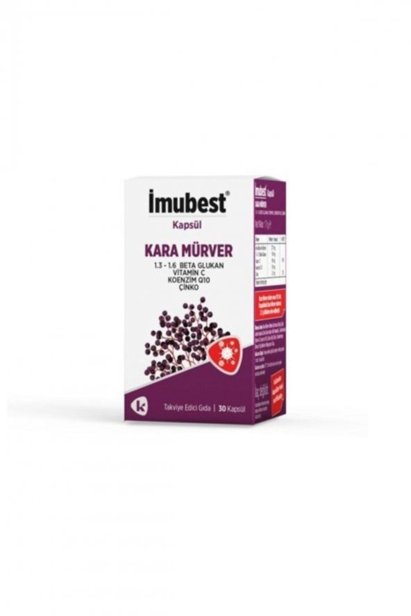 IMUBEST Kara Mürver Ekstresi Kapsül 30 Adet