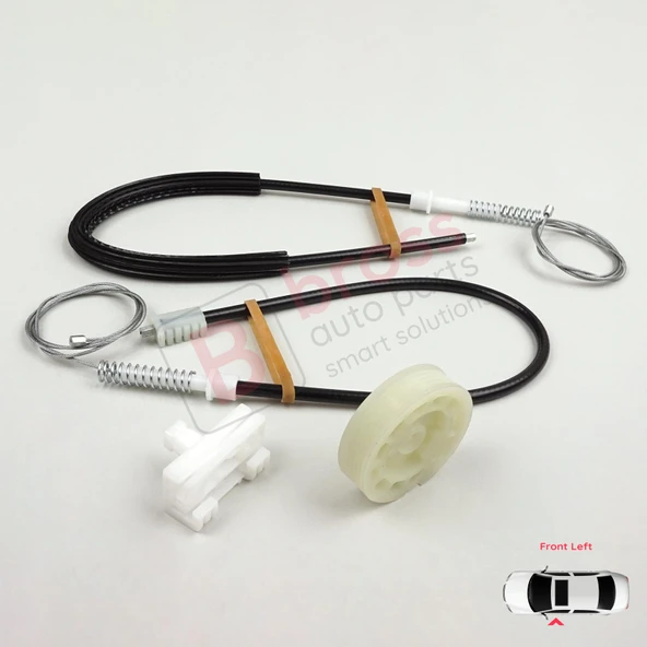 Peugeot 106 MK1 MK2 1A 1C 1S 1991-2005 5-Kapı 9221H1 İçin Ön Sol Kapı Cam Kriko Tamir Seti - Resim 5