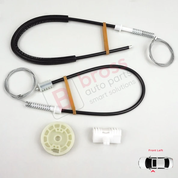 Peugeot 106 MK1 MK2 1A 1C 1S 1991-2005 5-Kapı 9221H1 İçin Ön Sol Kapı Cam Kriko Tamir Seti - Resim 2