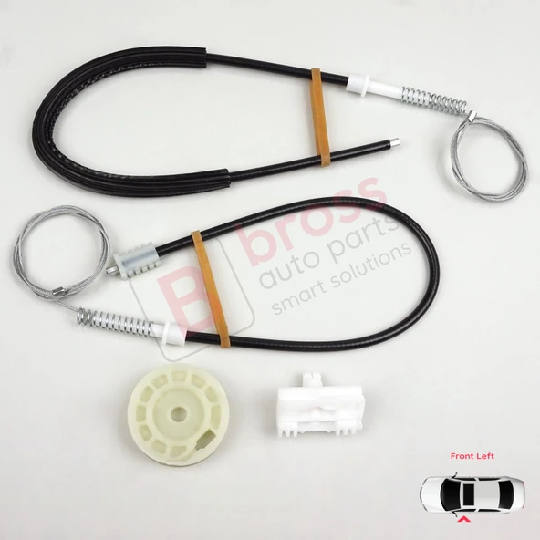 Peugeot 106 MK1 MK2 1A 1C 1S 1991-2005 5-Kapı 9221H1 İçin Ön Sol Kapı Cam Kriko Tamir Seti ürün görseli 1