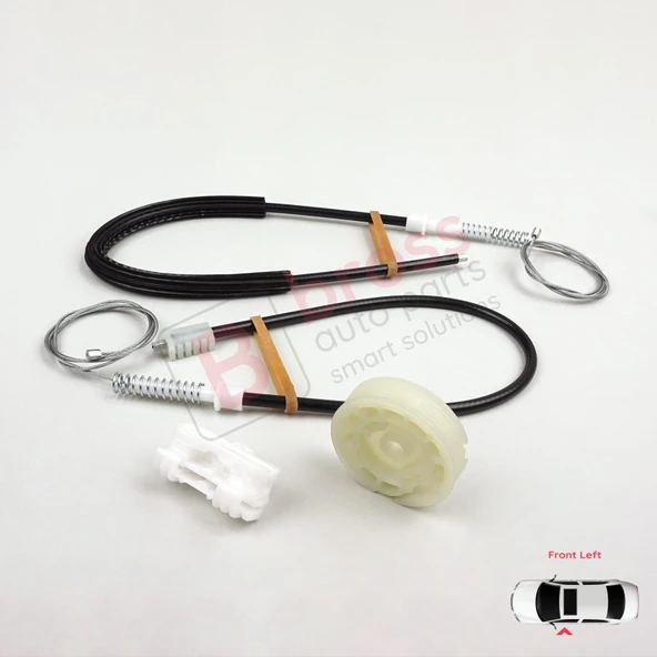 Peugeot 106 MK1 MK2 1A 1C 1S 1991-2005 5-Kapı 9221H1 İçin Ön Sol Kapı Cam Kriko Tamir Seti - Resim 4