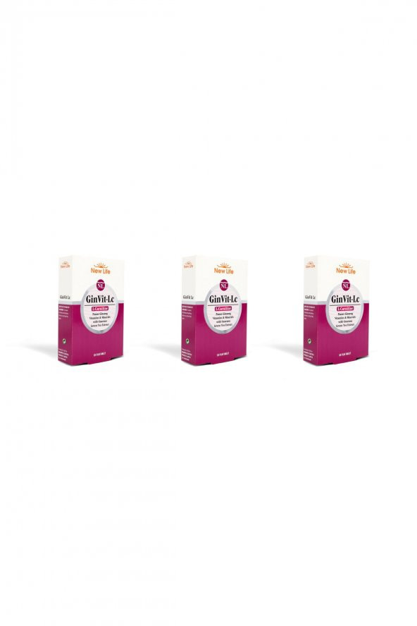 NEW LİFE  Ginvit Lc 30 Tablet 3lü Paket - 1