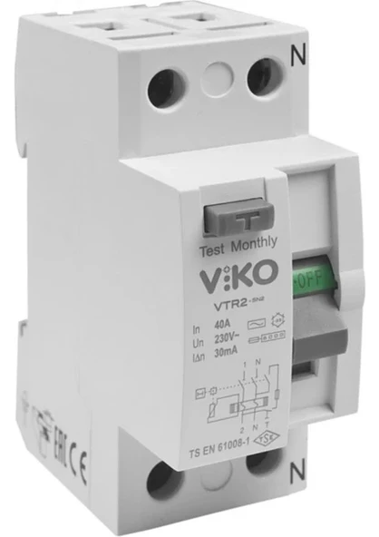 Viko Kaçak Akım Koruma Rölesi 2X40A 30MA