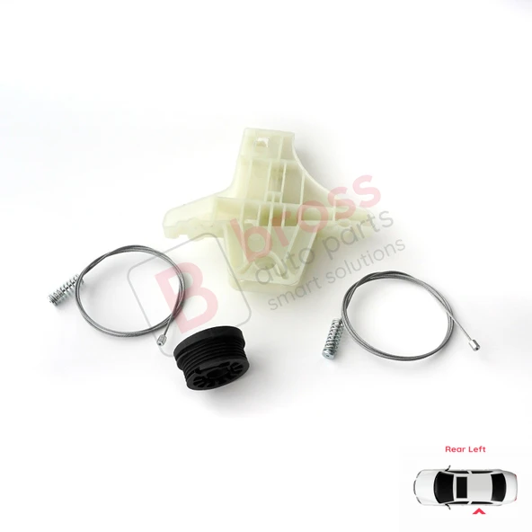 VW Golf MK6 A6 5K 5K1 AJ5 2008-20014 5-Kapı 5K4839461 İçin Elektrikli Arka Sol Cam Kriko Tamir Seti - Resim 2