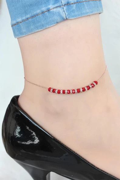 Bordo Miyuki Taşlı Hal Hal -  EBJ250510W33870