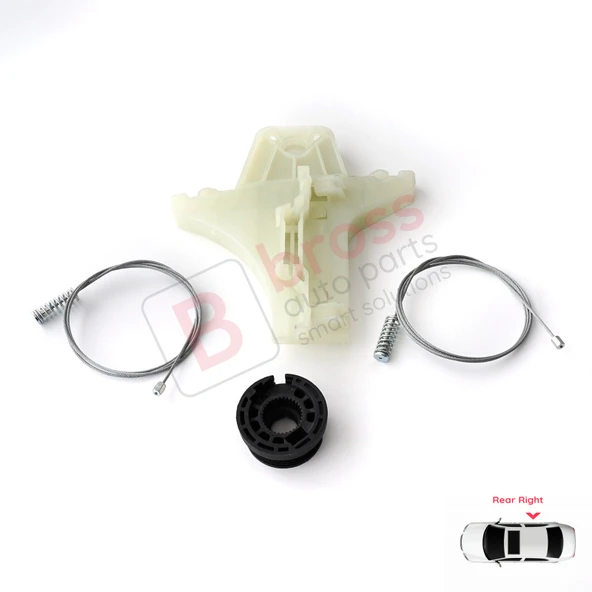 VW Golf MK6 A6 5K 5K1 AJ5 2008-20014 5-Kapı 5K4839462 İçin Elektrikli Arka Sağ Cam Kriko Tamir Seti ürün görseli 1