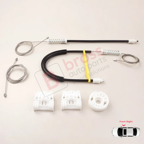 Mercedes C Class W204 S204 2006-2014 E W212 S212 2009-2016 4/5 Door Kapı Ön Sağ Cam Kriko Tamir Seti ürün görseli 1