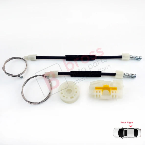 Seat Leon MK2 1P 1P1 2005-2012 5-Kapı HB 1P0839462A İçin Elektrikli Arka Sağ Cam Kriko Tamir Seti - Resim 5