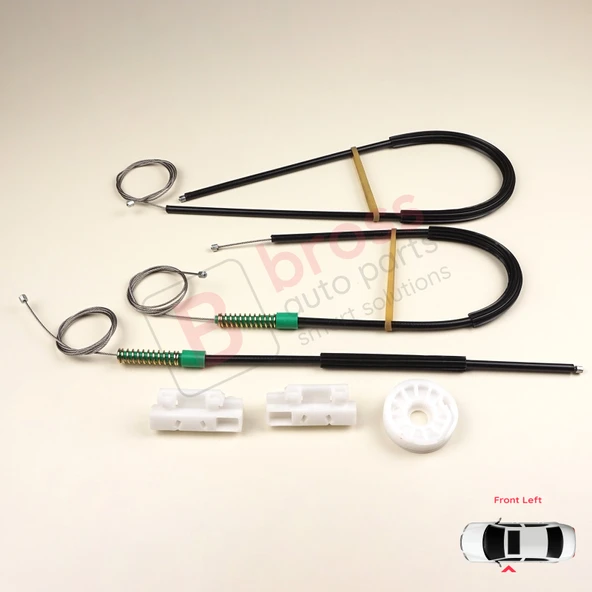 Peugeot 307 İçin Ön Sol Kapı Cam Kriko Tamir Seti ürün görseli 1