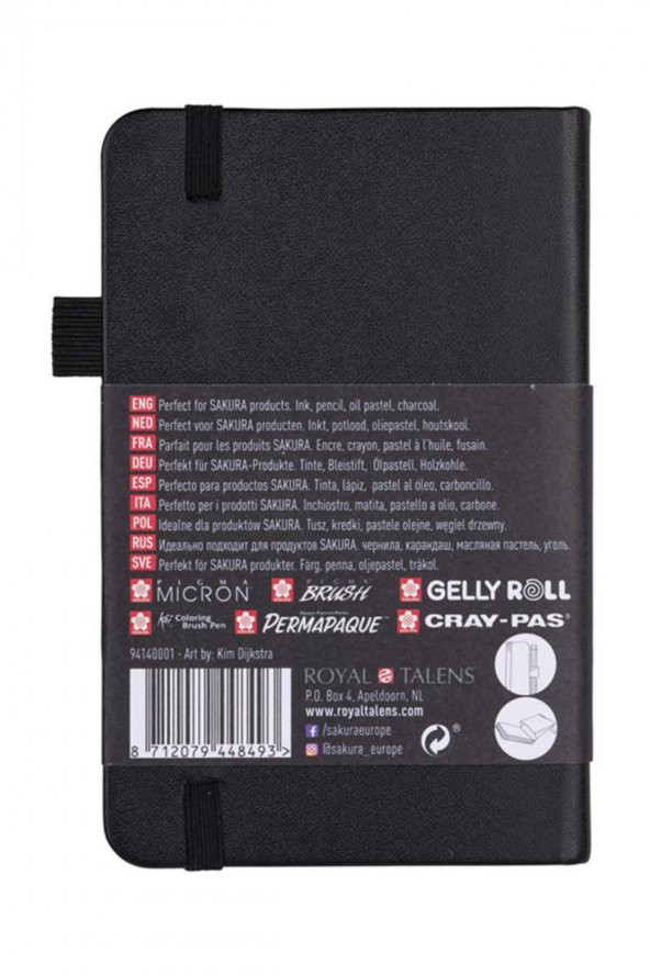 Sakura Sert Kapak Skechbook Ivory Kağıt 140 gr 9x14 cm 80 yp - 3