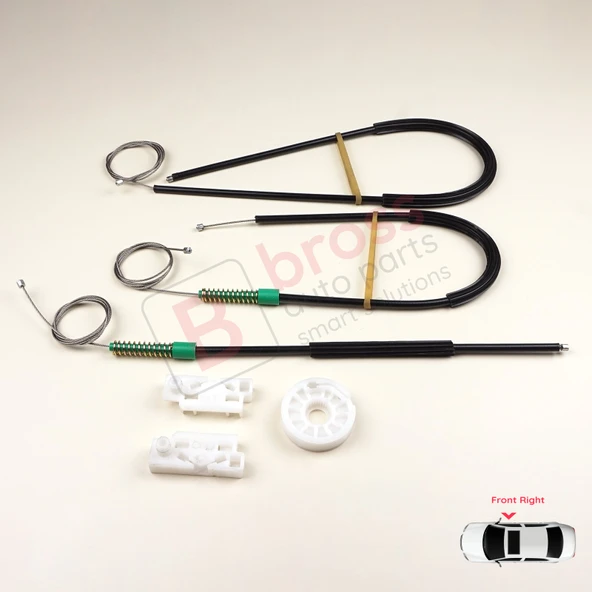 Peugeot 307 İçin Ön Sağ Kapı Cam Kriko Tamir Seti ürün görseli 1