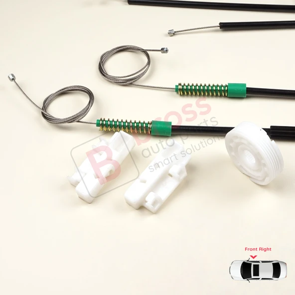 Peugeot 307 İçin Ön Sağ Kapı Cam Kriko Tamir Seti - Resim 5