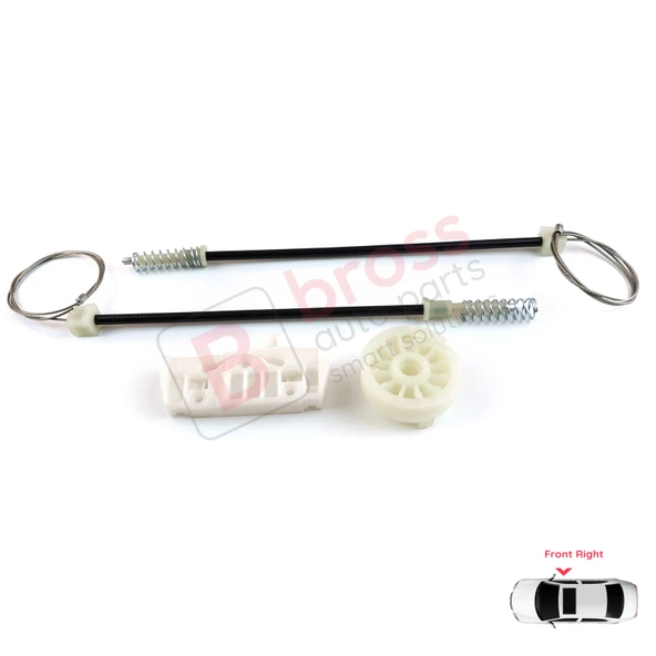 Opel Corsa D S07 2006-2014 5-Kapı 13188491 İçin Elektrikli Ön Sağ Cam Kriko Tamir Seti ürün görseli 1