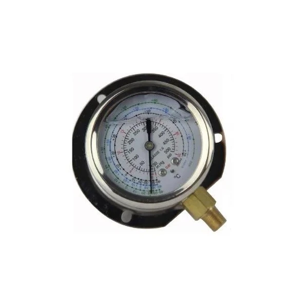 Blue BLR/OPG-63 Arkadan Çıkışlı Yüksek Basınç Gliserinli Flanşlı Manometre ürün görseli 1