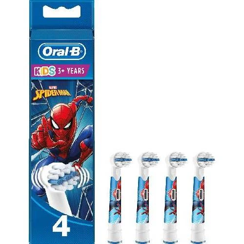 Oral-B Şarjlı Fırça Yedek Başlığı 4'lü - Marvel Spiderman