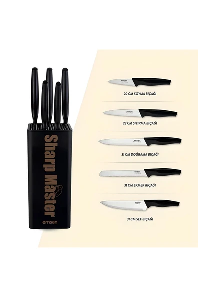 Emsan Sharp Master 6 Parça Bıçak Seti