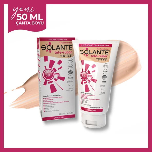 Solante Telerubor Tinted SPF 50+ Losyon 50 ml