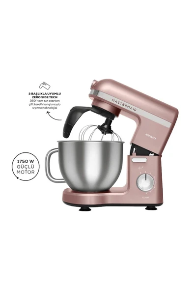 Karaca Mastermaid Chef Pro Çift Kollu Stand Mikser Rosegold 1750 W