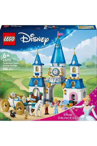 LEGO ® │ Disney Princess Sindirella’nın Şatosu ve At Arabası 43275 - 6+ Oyuncak Yapım Seti (596 Pr) - 3