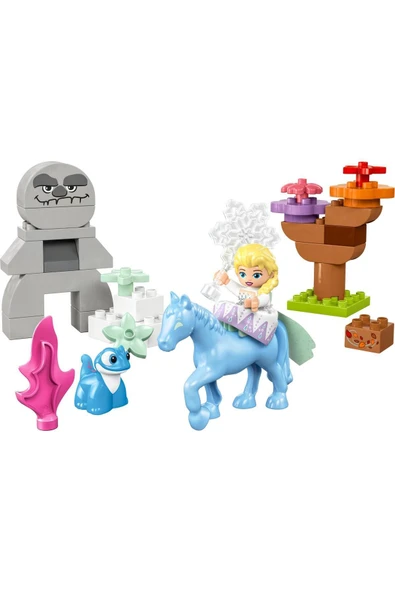 LEGO  DUPLO Disney Elsa ve Bruni Büyülü Ormanda 10418 - 2+ Eğitici Oyuncak Yapım Seti (31 Parça) - 2