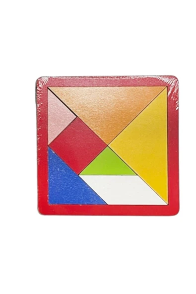 Ahşap Doğal Ahşap Eğitici Oyuncak 7 Parça Büyük Tangram