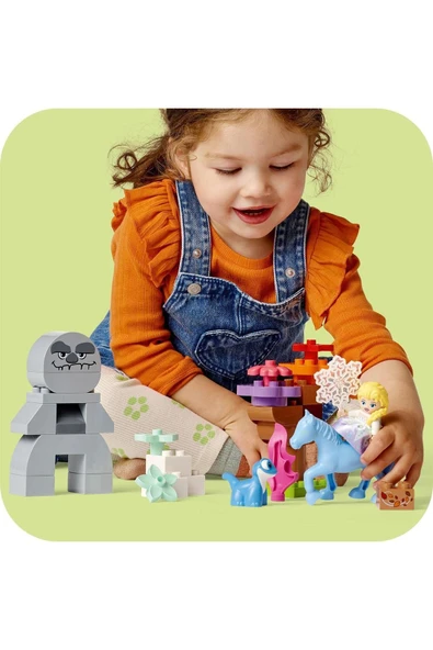 LEGO  DUPLO Disney Elsa ve Bruni Büyülü Ormanda 10418 - 2+ Eğitici Oyuncak Yapım Seti (31 Parça) - 6