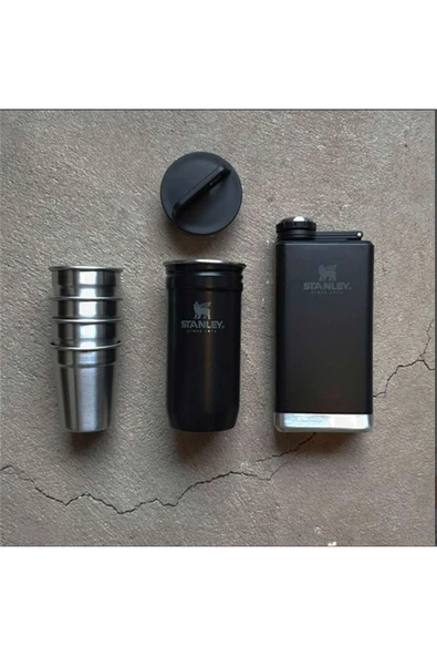 Stanley Adv Gift Box Shot Gl St M.blk Flask Shot Seti - 3