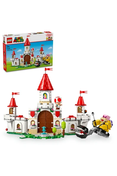 LEGO ® Super Mario™ Peach’in Kalesinde Roy ile Savaş 71435 - 7+ Dekoratif Oyuncak Yapım Seti (738 Pr)