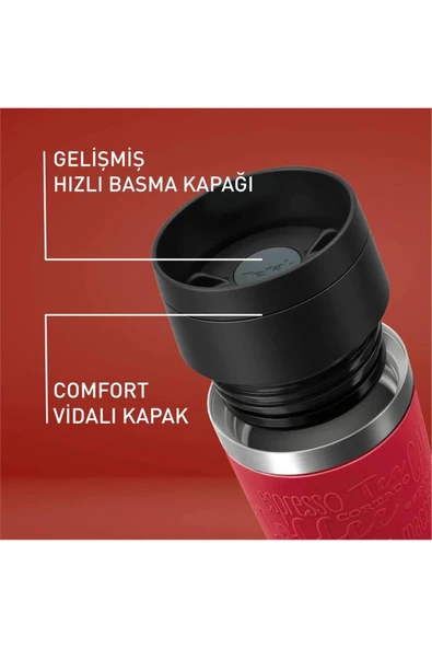 TEFAL Travel Mug Termos Kırmızı - 0.36 L - 3