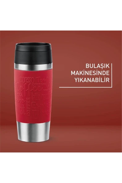 TEFAL Travel Mug Termos Kırmızı - 0.36 L - 4