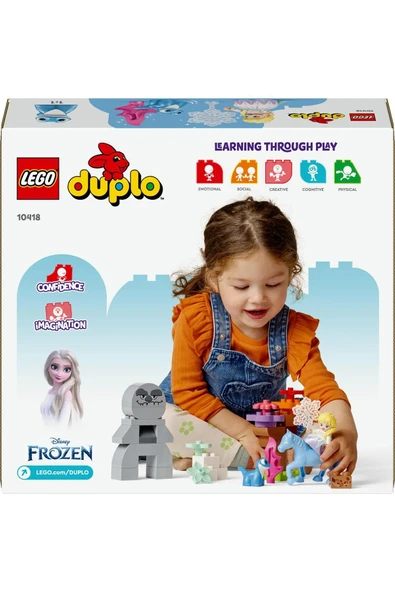 LEGO  DUPLO Disney Elsa ve Bruni Büyülü Ormanda 10418 - 2+ Eğitici Oyuncak Yapım Seti (31 Parça) - 3