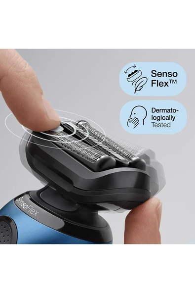 Braun Yeni Seri 6 B1200s Kablosuz Tıraş Makinesi, Autosense, Sensoflex, Easyclick, Islak & Kuru - 3