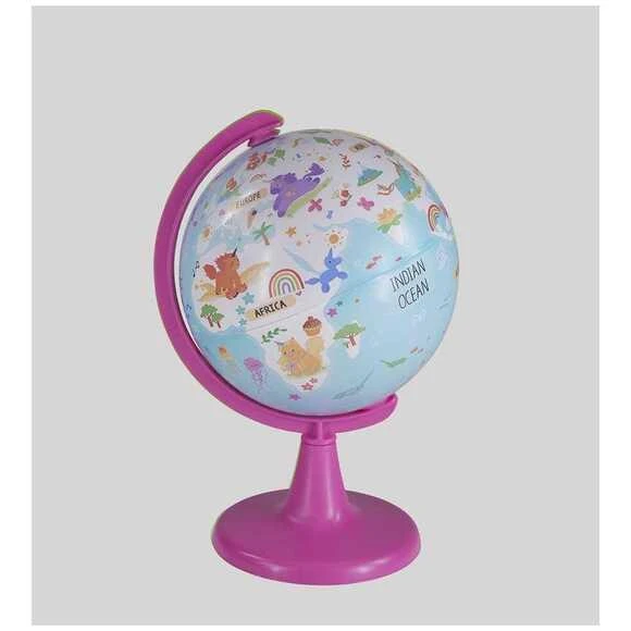 GURB 15cm UNICORN ADVENTURE GLOBE+PUZZLE 54LU48155
