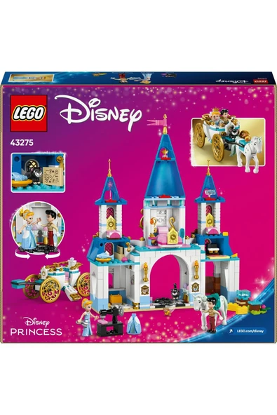 LEGO ® │ Disney Princess Sindirella’nın Şatosu ve At Arabası 43275 - 6+ Oyuncak Yapım Seti (596 Pr) - 4