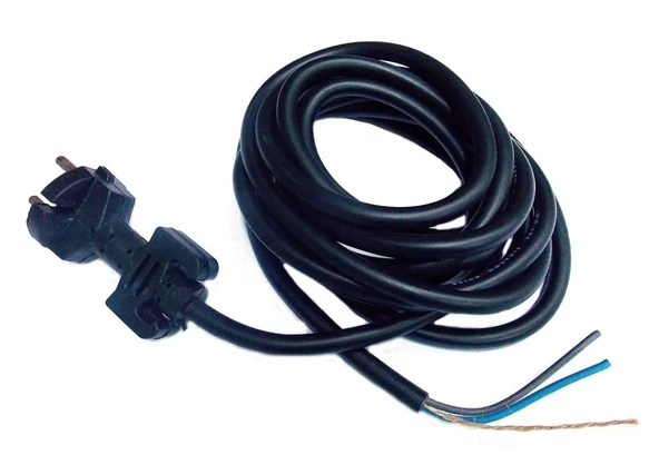 Elektrikli El Aleti Kablosu 2x1.5 Ttr Fişli Kablo 4 mt