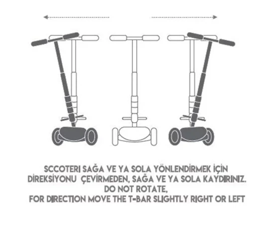 Rookie 3 Tekerlekli Led Işıklı Scooter Mavi - 3