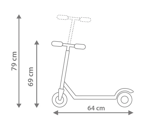 Rookie 3 Tekerlekli Led Işıklı Scooter Mavi - 4
