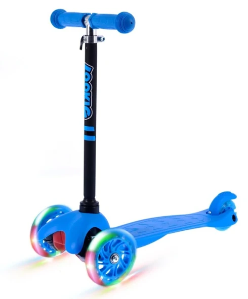 Rookie 3 Tekerlekli Led Işıklı Scooter Mavi