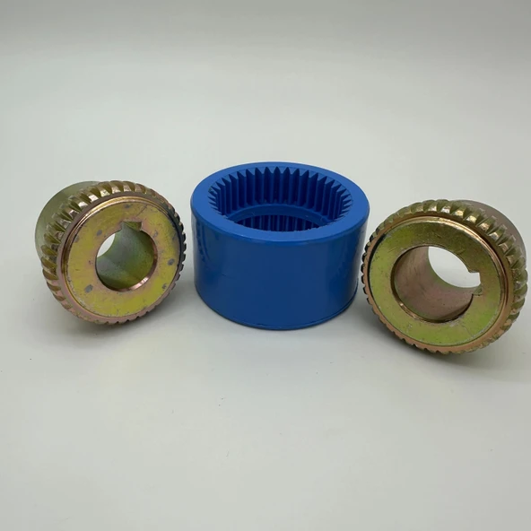 İşlenmiş Dişli Kaplin Takımı DK38 - 24 - 38mm - Resim 5