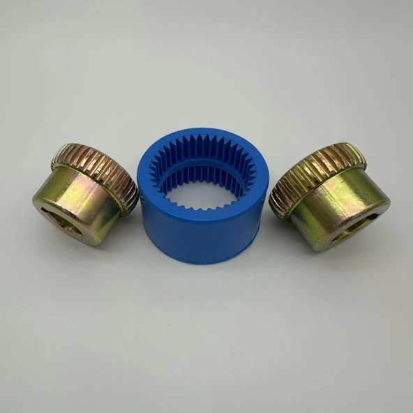 İşlenmiş Dişli Kaplin Takımı DK38 - 24 - 38mm - Resim 3