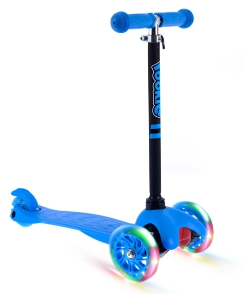 Rookie 3 Tekerlekli Led Işıklı Scooter Mavi - 2